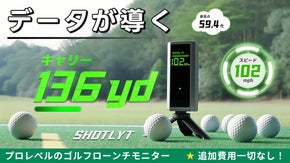 やみくもな練習から、意味のある一打へ。Shotlytゴルフローンチモニター
