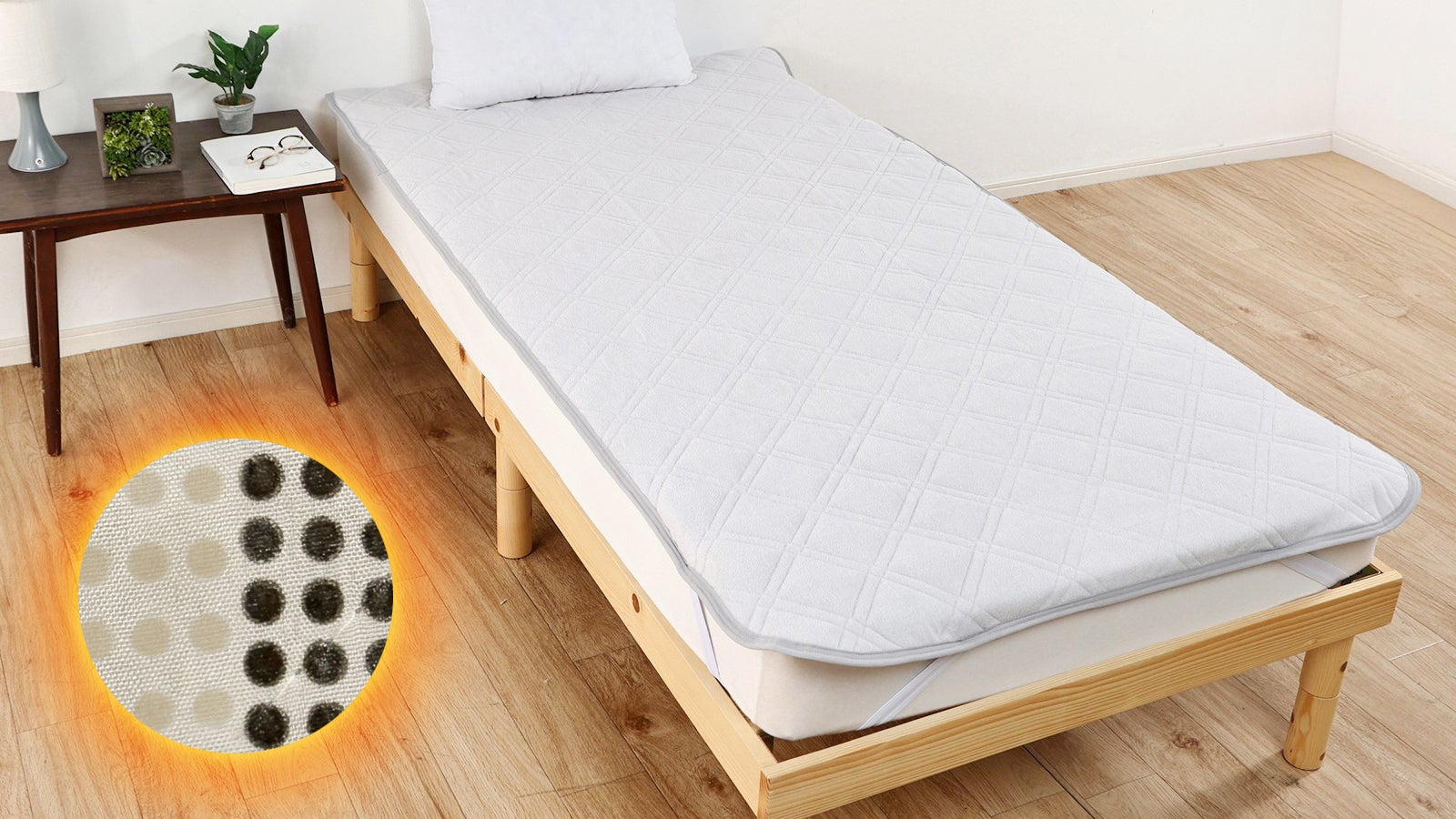 まるで寝具の岩盤浴！】希少鉱石の遠赤外線でじんわり温める『岩盤浴