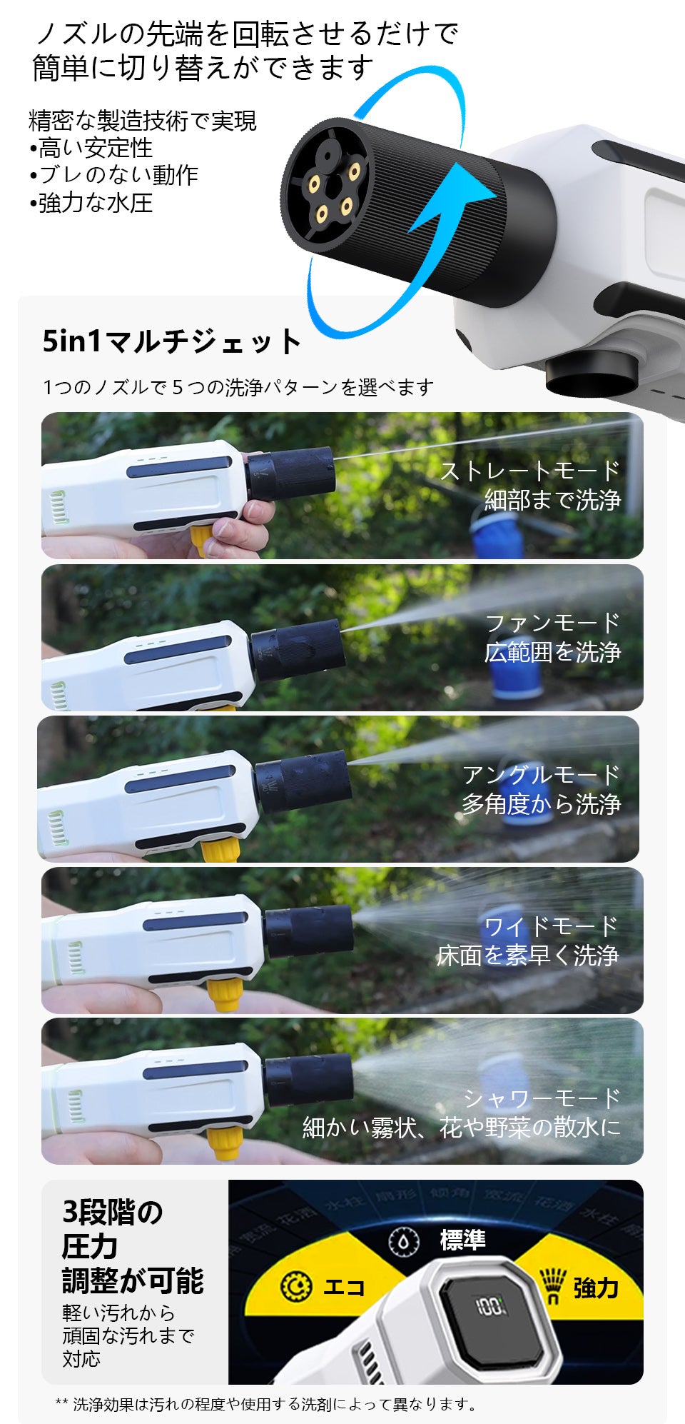 超小型で軽量】折りたたみ式の高圧洗浄機 ｜コードレスで給水が自由