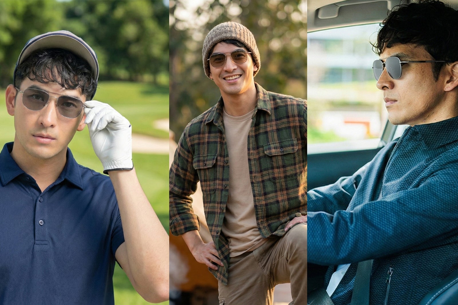 軽量チタンと日本製偏光レンズ採用 ストレートテンプルで簡単脱着可能