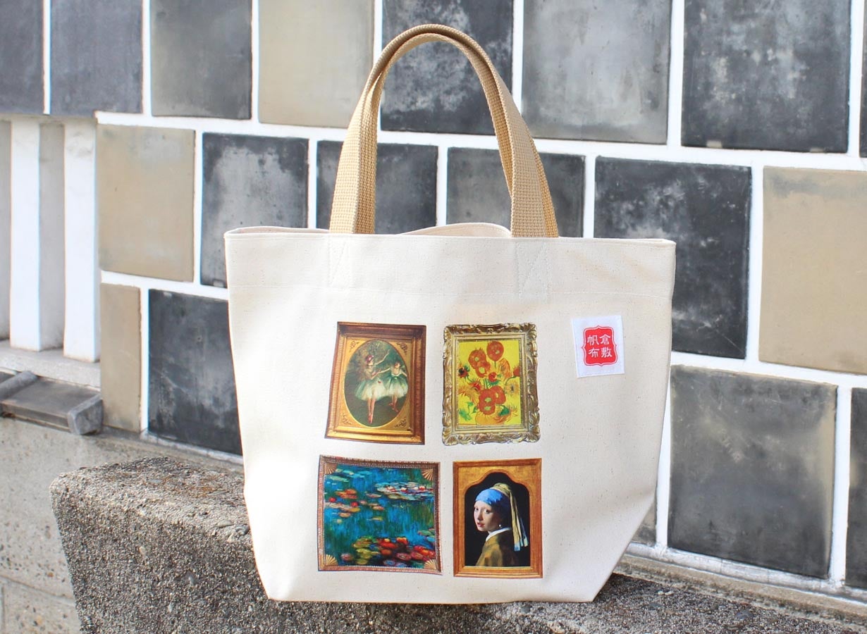 アートの街・倉敷から送るトートバッグ】倉敷帆布×西洋名画の魅力を