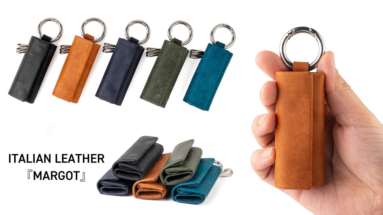 ★新品極美品★russet長財布 キーホルダーストラップ付★箱なし送料込 サクラノ刻 多機能レザーキーケース＜本間心鈴＞【在庫あり