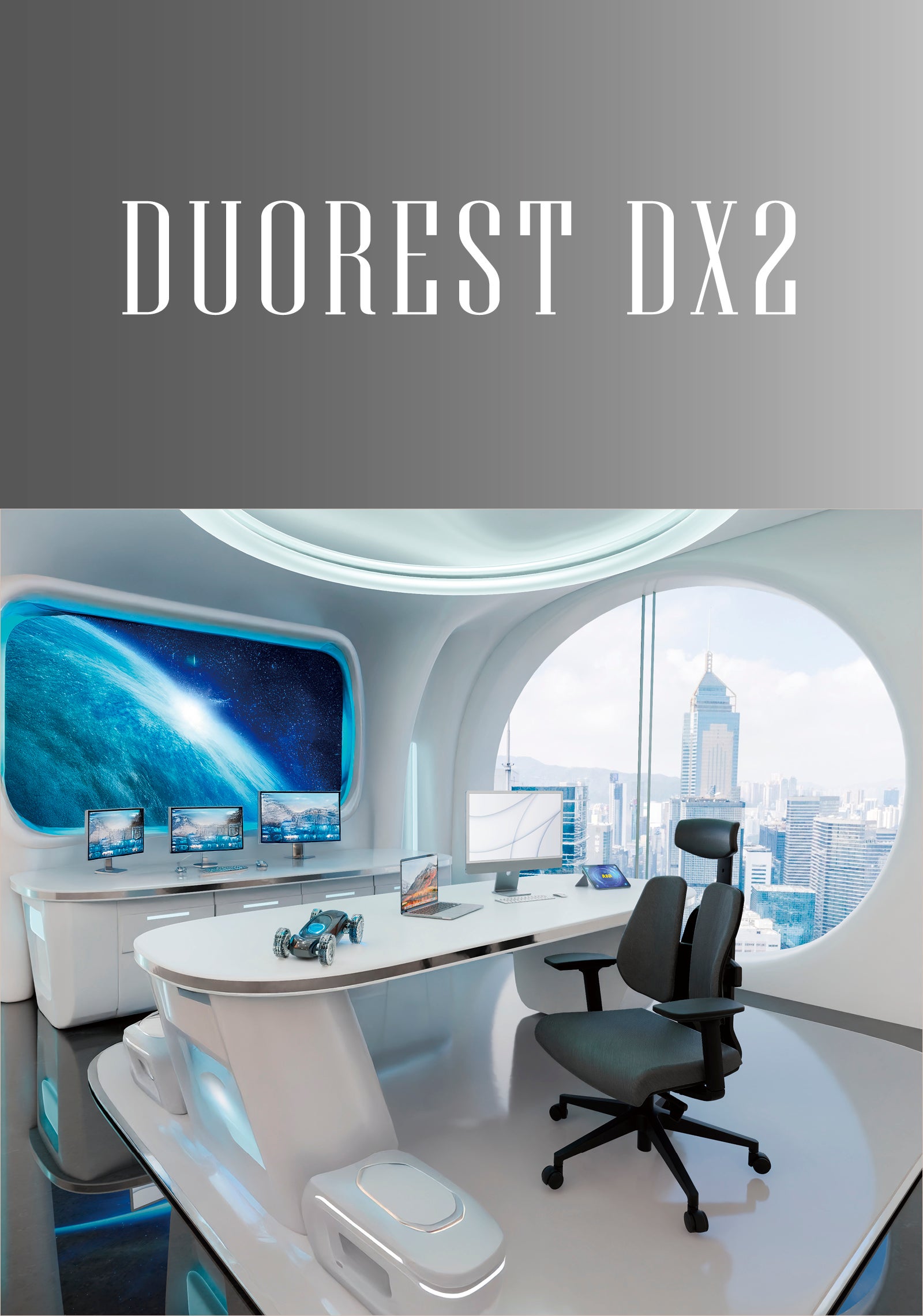 1日中座っても快適が続く。体に優しい革新的人間工学チェアDUOREST DX2