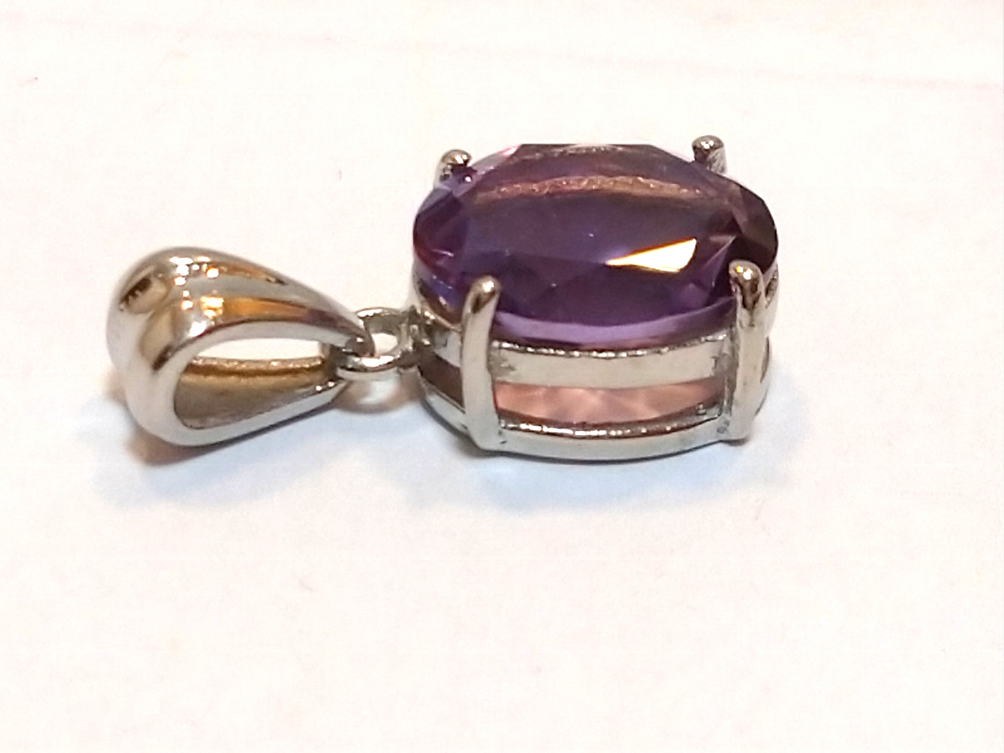 ユニセックス】希少な宝石質！大粒ウルグアイ産バイオレットカラー