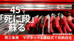 1DIN収納に革命！燕三条発。45度連結式 磁石内蔵プライヤラックで概念が変わる