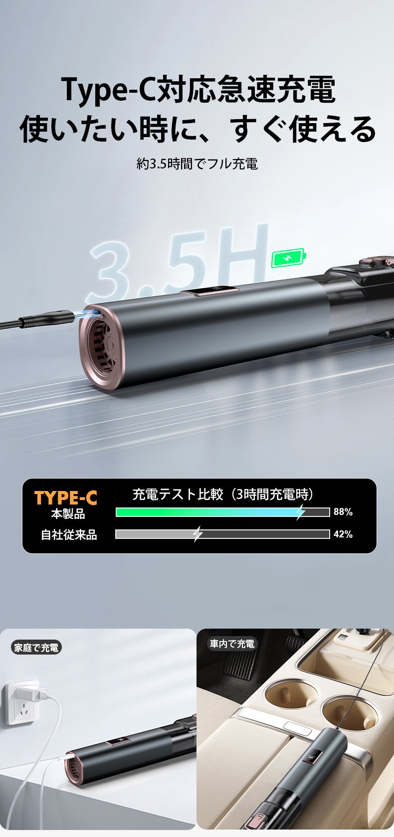 これ一本で吸引から圧縮まで】掃除の常識を覆す！コードレスミニ掃除機