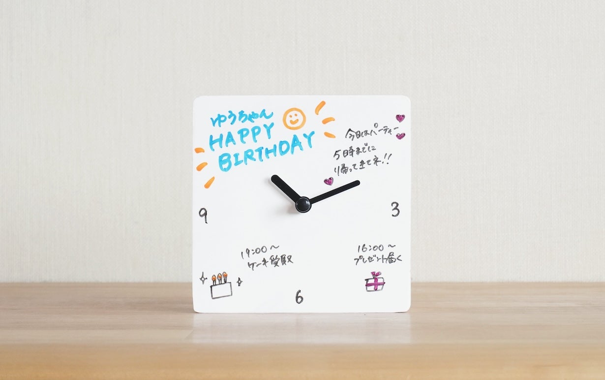 メモ・CLOCK｜うっかりを防止！サッと書いて、サッと消せる、メモ時計
