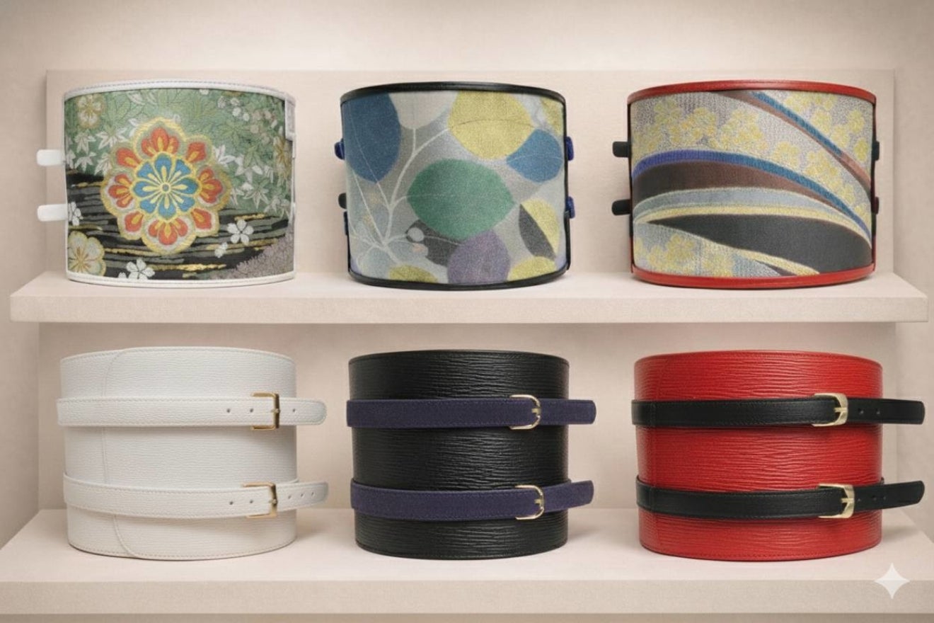 1分で背中が芸術になる・西陣織×本革の革帯ベルト Luxeiraラグゼイラ