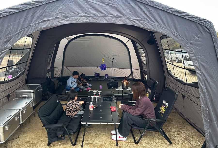 衝撃の21kg】軽量&大空間！ボタン1つで設営10分！T-250エアシェルター