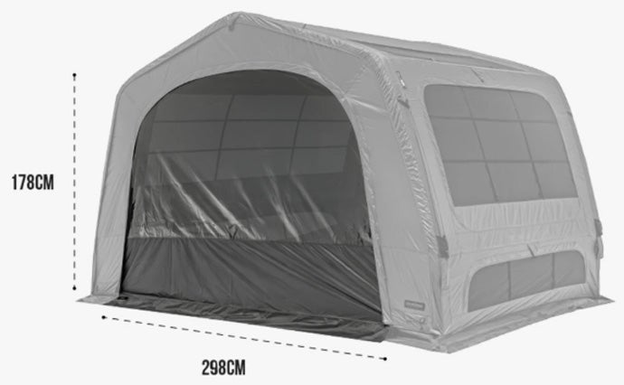 【KZM】AON T-250 エアシェルター 衝撃の21kg】軽量&大空間！ボタン1つで設営10分！T-250エアシェルター