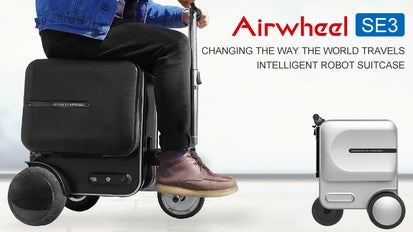 重い荷物運びも「楽」になる乗れる電動スーツケース「Airwheel SE3 