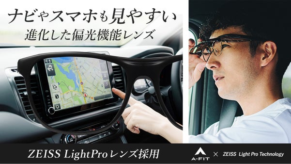 あの人気の跳ね上げ式オーバーグラスに、ナビも見やすいZEISS偏光機能レンズ搭載