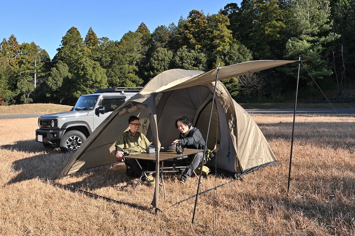 サンテドーム バイク旅の知恵を、クルマ旅の自由へ。デイトナ流『積載革命』テント