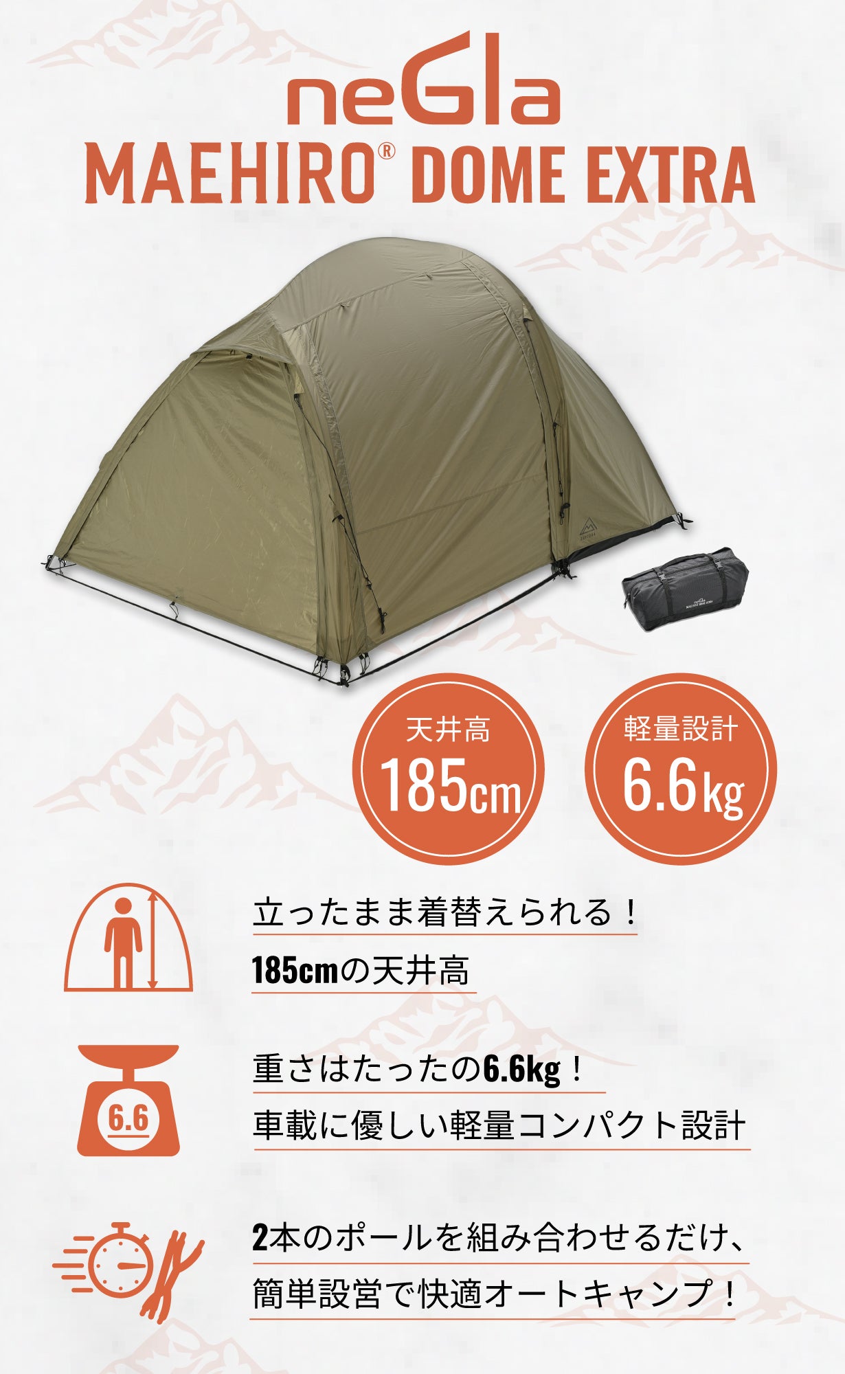 バイク旅の知恵を、クルマ旅の自由へ。デイトナ流『積載革命』テント