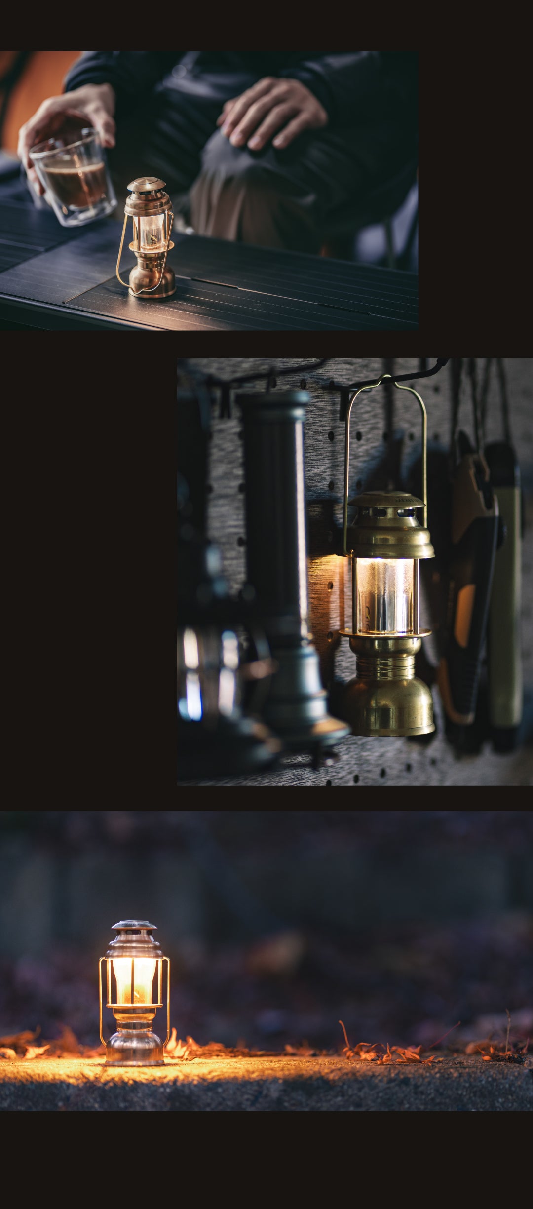 灯り」を選ぶ体験。LEDとオイルを1分切替！特許出願構造の真鍮2way