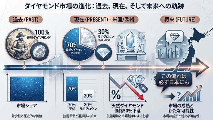 世界の常識が変わる？】ダイヤモンドがもっと身近に、1カラットが