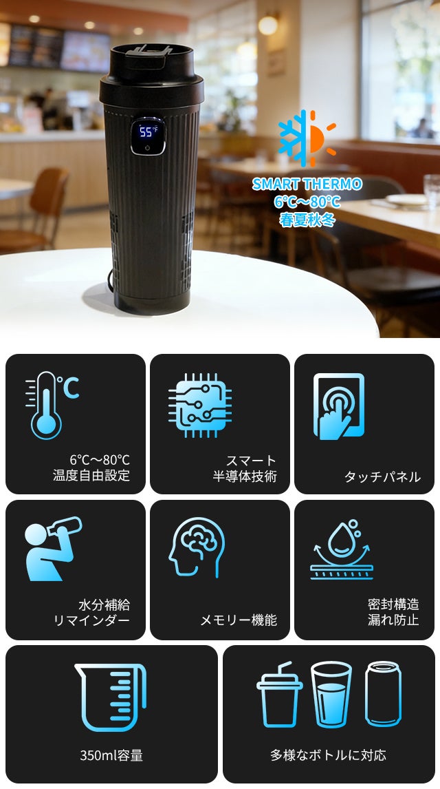 ウォマトロン 温度調整機能付き サンダイア ウォマトロン L-6 スポイト 6本用 電子保温器 薬瓶