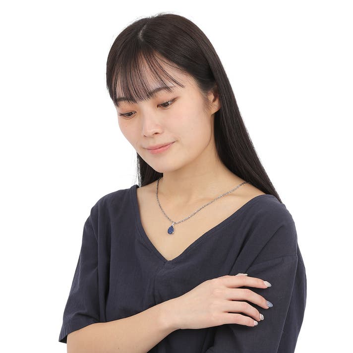 ユニセックス】瑠璃色に輝く「幸運を招く石」ラピスラズリペンダント