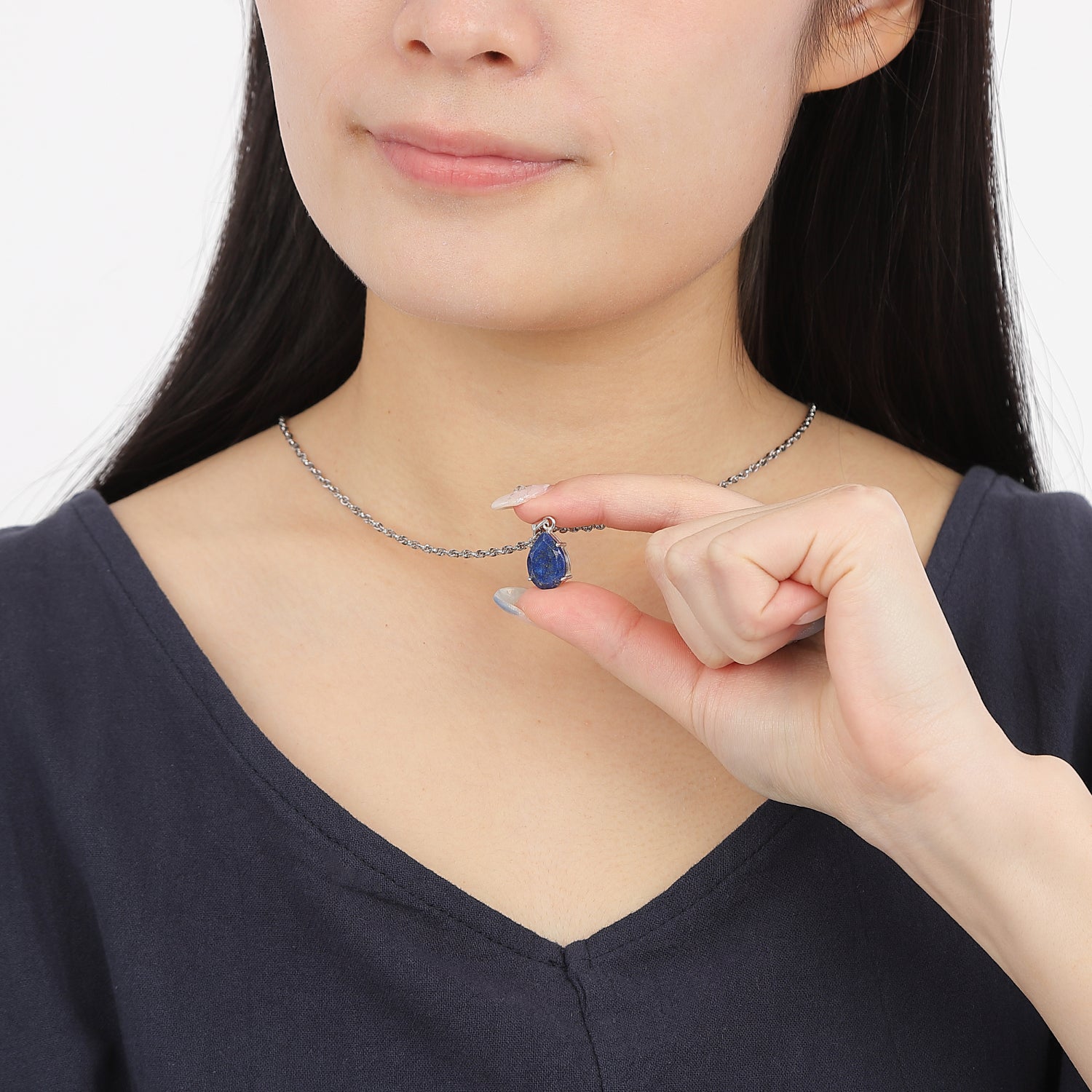 ユニセックス】瑠璃色に輝く「幸運を招く石」ラピスラズリペンダント