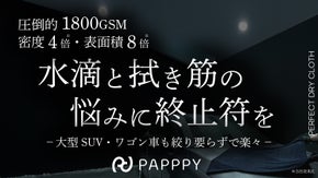 累計7000万円超のガラス拭き技術をボディ用に転生！拭き筋ゼロの超時短クロス！
