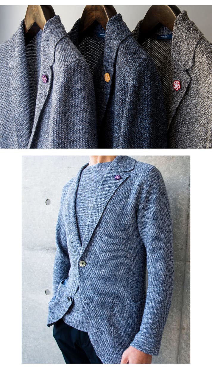 麻100%】なのにアイロン不要。本格防シワ ニットジャケット&プル