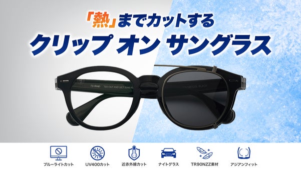 室内も屋外も昼も夜も｜メガネにつけるだけで一日中使えるクリップ オン サングラス