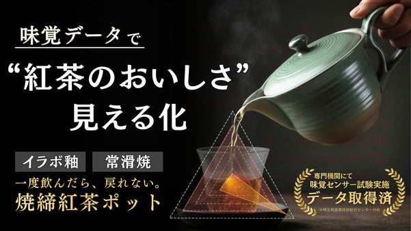 【味覚試験で実証】伝統の常滑焼の技が旨みを引き出す紅茶ポットで、気分も格上げ！