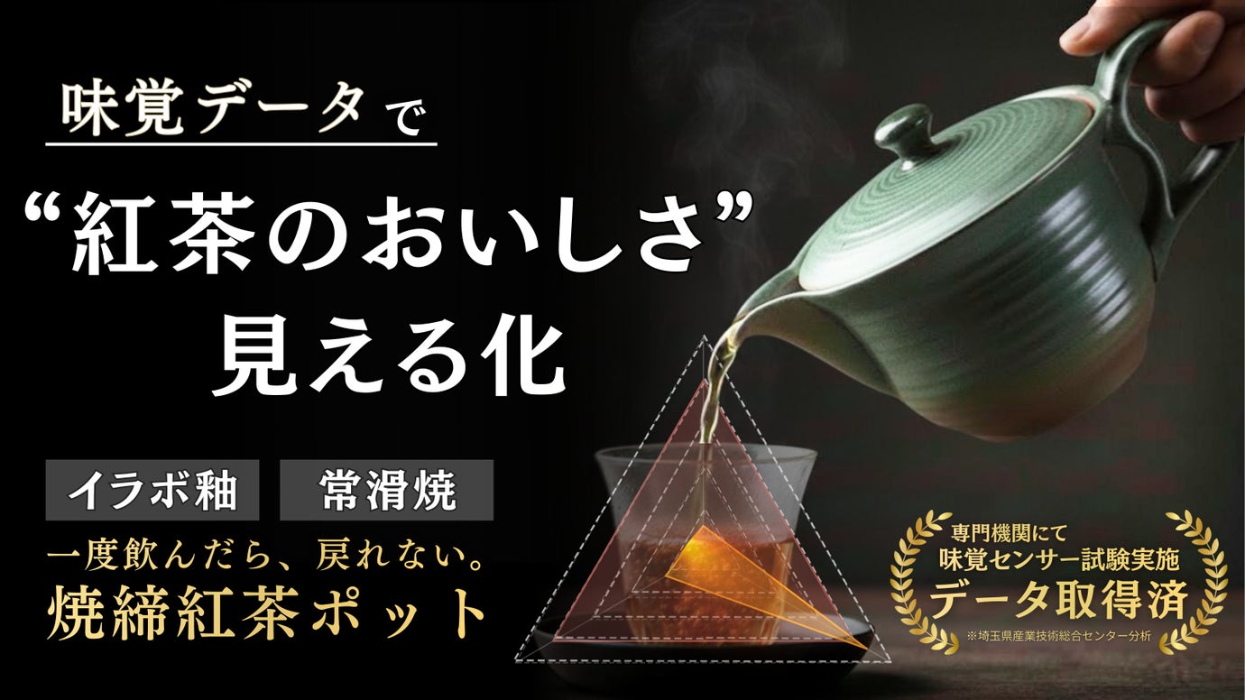 【味覚試験で実証】伝統の常滑焼の技が旨みを引き出す紅茶ポットで、気分も格上げ！