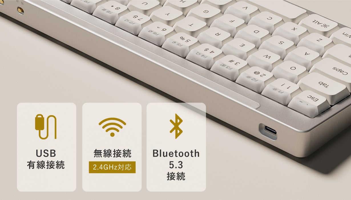 もう妥協しない。64キーなのに100キー分！小型キーボードの常識を