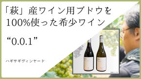まだ誰も飲んでいない! 萩産ワインブドウ100%使用 初ヴィンテージワイン！