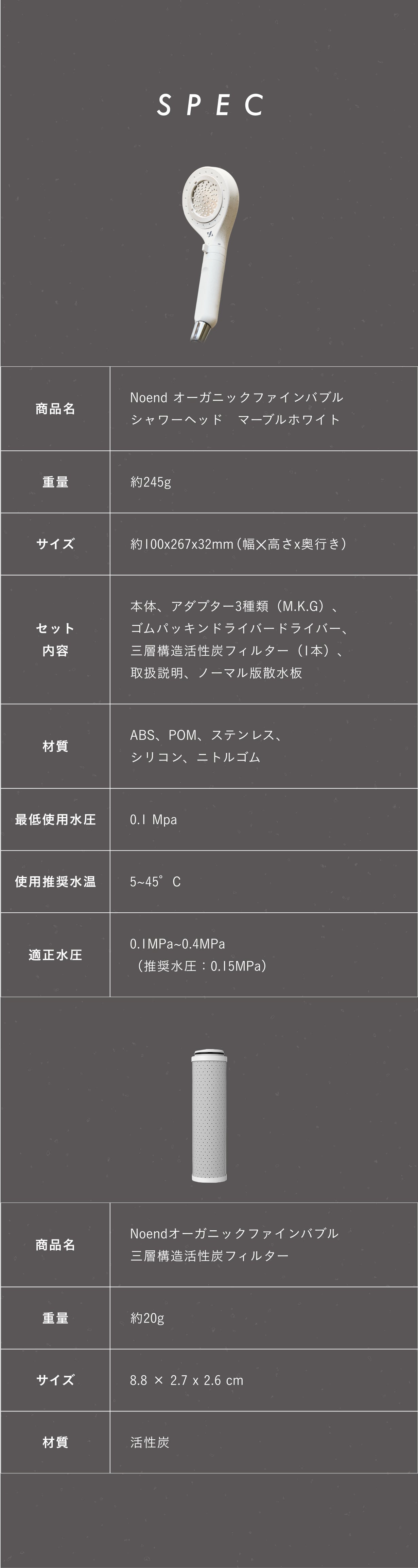 塩素からあなたの肌と髪を守る。Noendオーガニックファインバブル