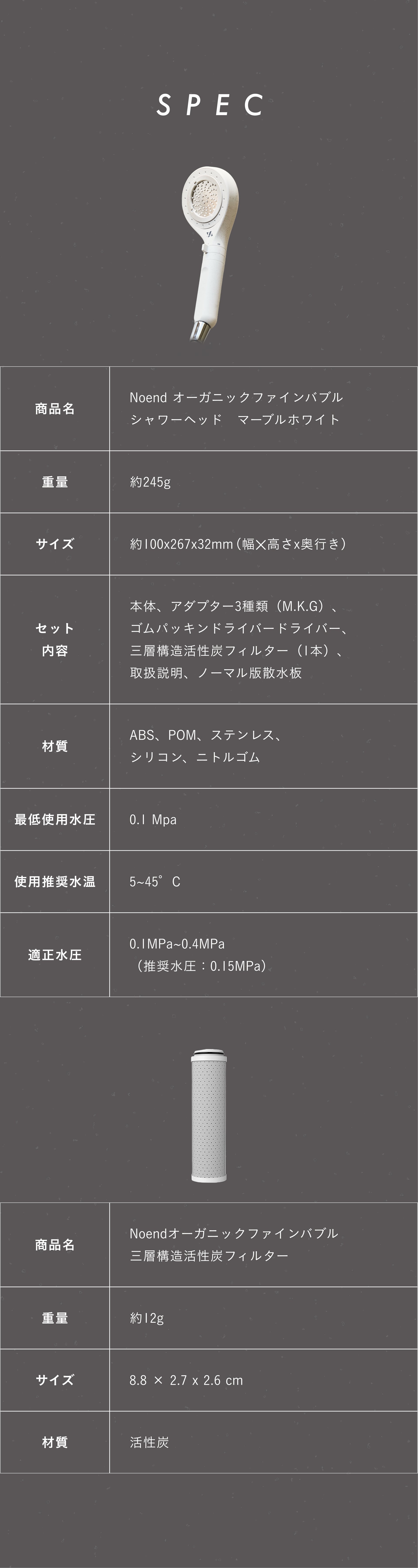 塩素からあなたの肌と髪を守る。Noendオーガニックファインバブル