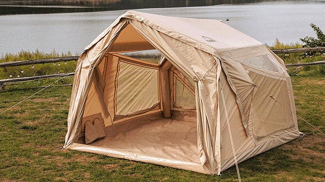 ソロでも存在感！ベストナと連結できるcoodyエアテントYUSTONA