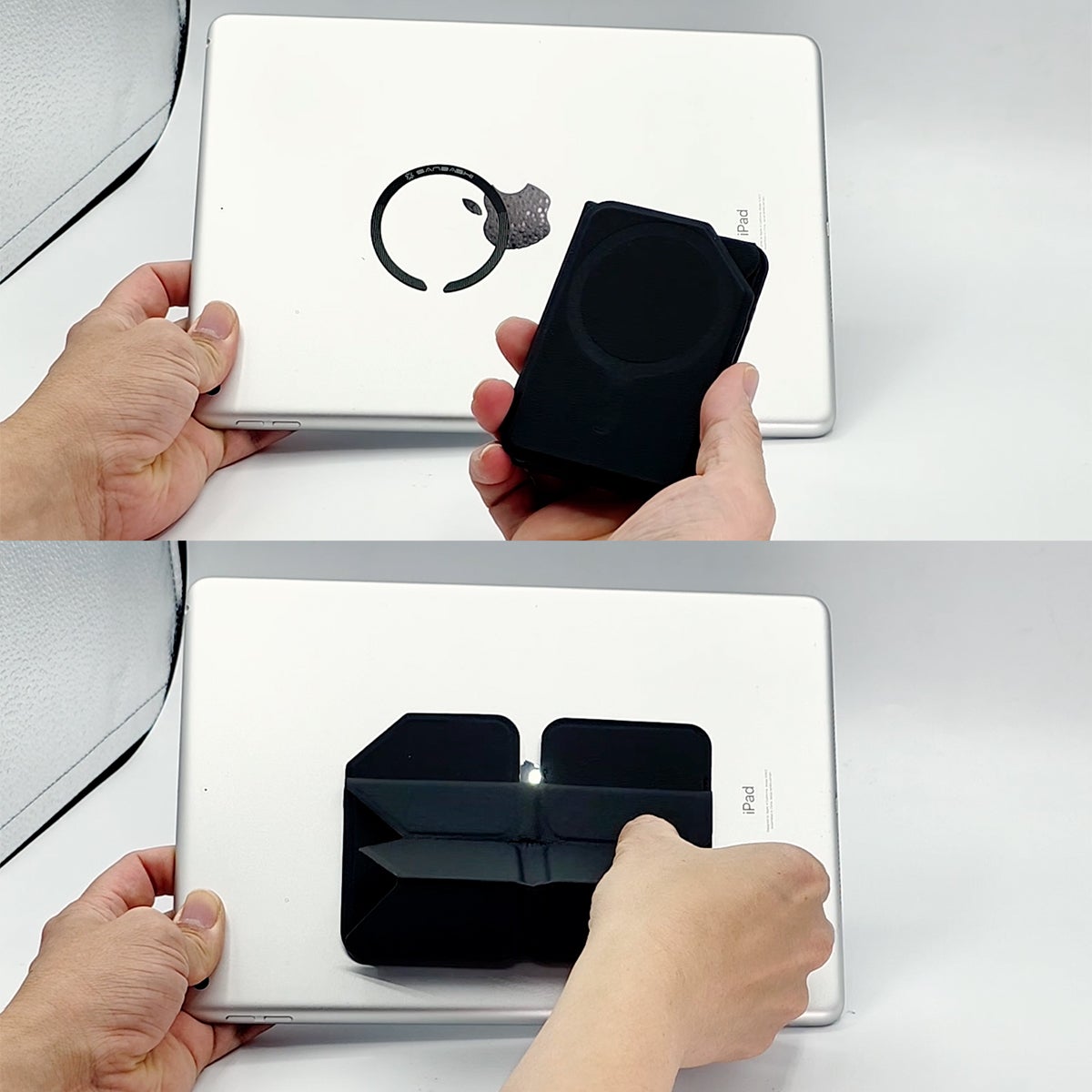 折りたたみFoldやスマホに。開けばスタンド、両手グリップ｜バタフライ