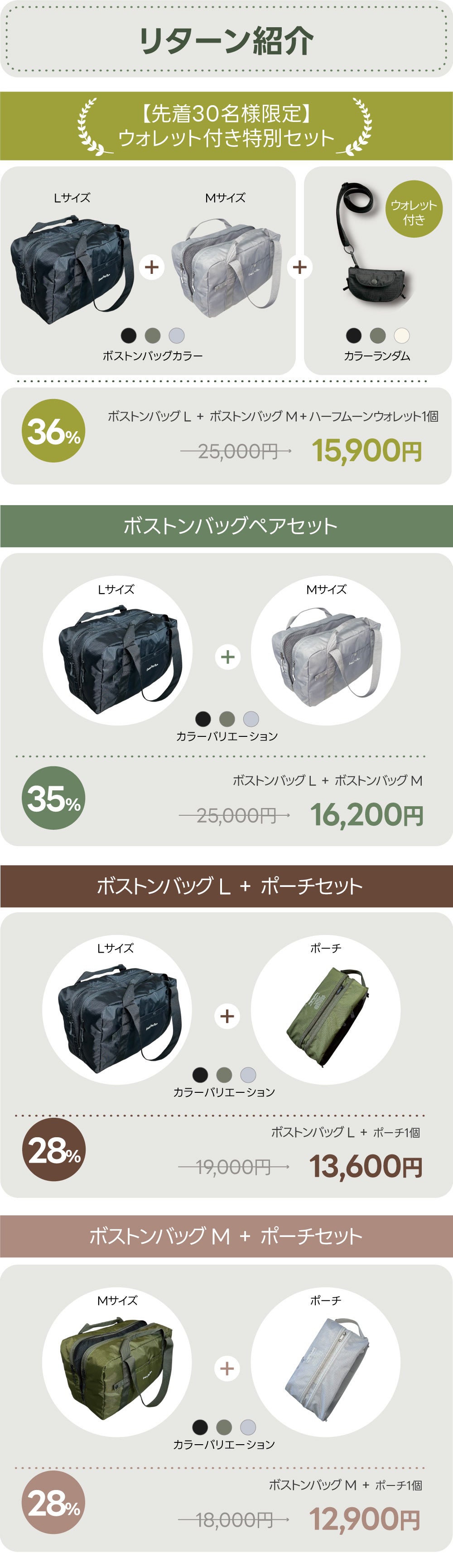 バックの中が混ざらない！完全分離収納設計、33Lの大容量メッシュ