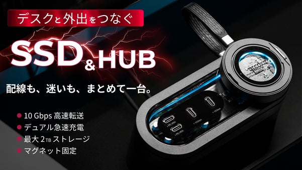 【デスク革命、始まる】差す・置く・持ち出す。 作業の流れを止めないSSD＆ハブ