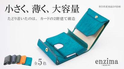 こだわりの二折り財布『エンジーマ』新たな装いで再び登場｜マクアケ