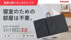 【もう寝室は不要】テイジンが考える次世代寝具が進化！マットレス・布団・枕が一つに