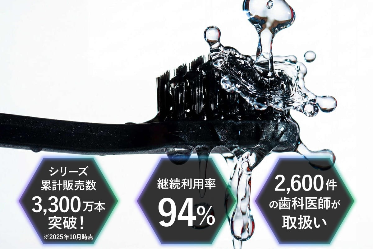 累計3,300万本突破】「ホワイトニング※」×「奇跡の歯ブラシBIG」新登場