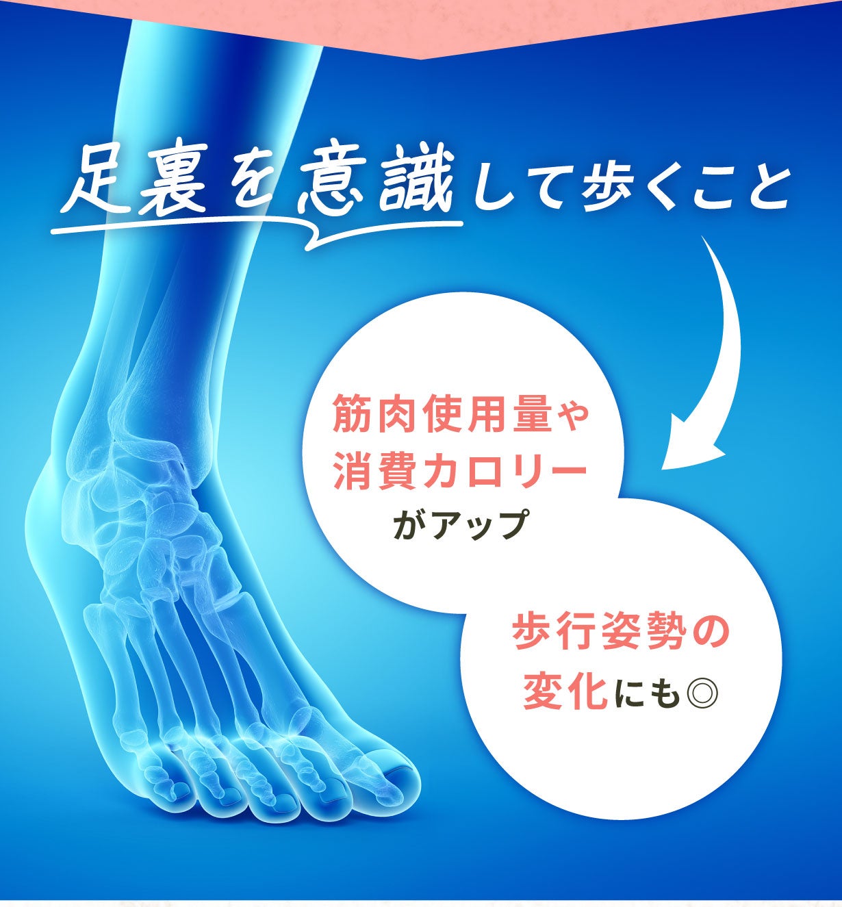 新感覚ダイエットサポートサンダル】歩くたび伝わる“振動”で意識も身体