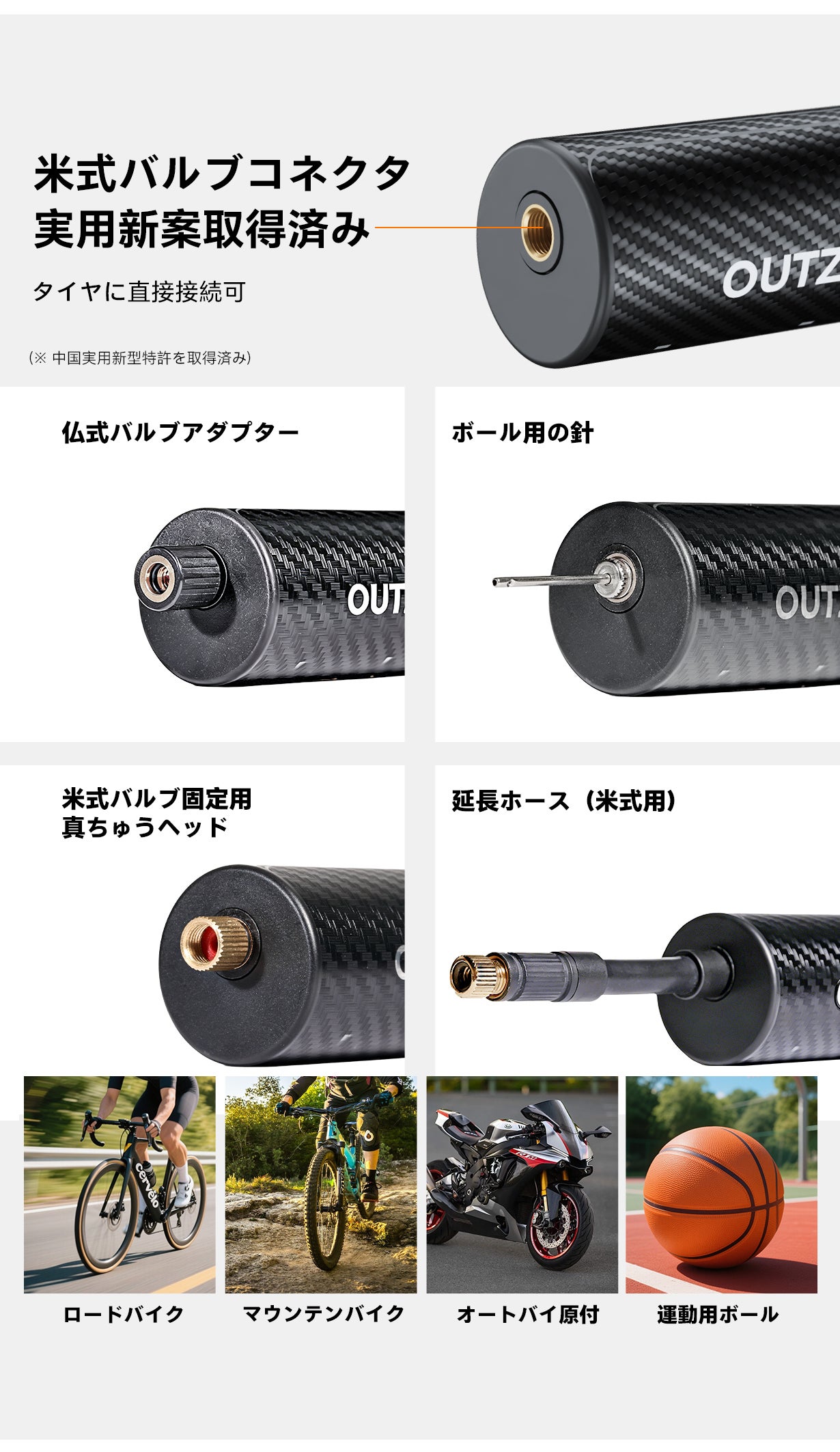 FELT F85 自転車用空気入れセット ロード・MTB対応｜いつでもどこでも極上の乗り心地｜自転車用空気入れ