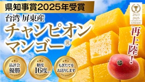 大好評で再上陸！規格外の甘さ♪台湾チャンピオンマンゴー、今年も【もぎたて】直送！