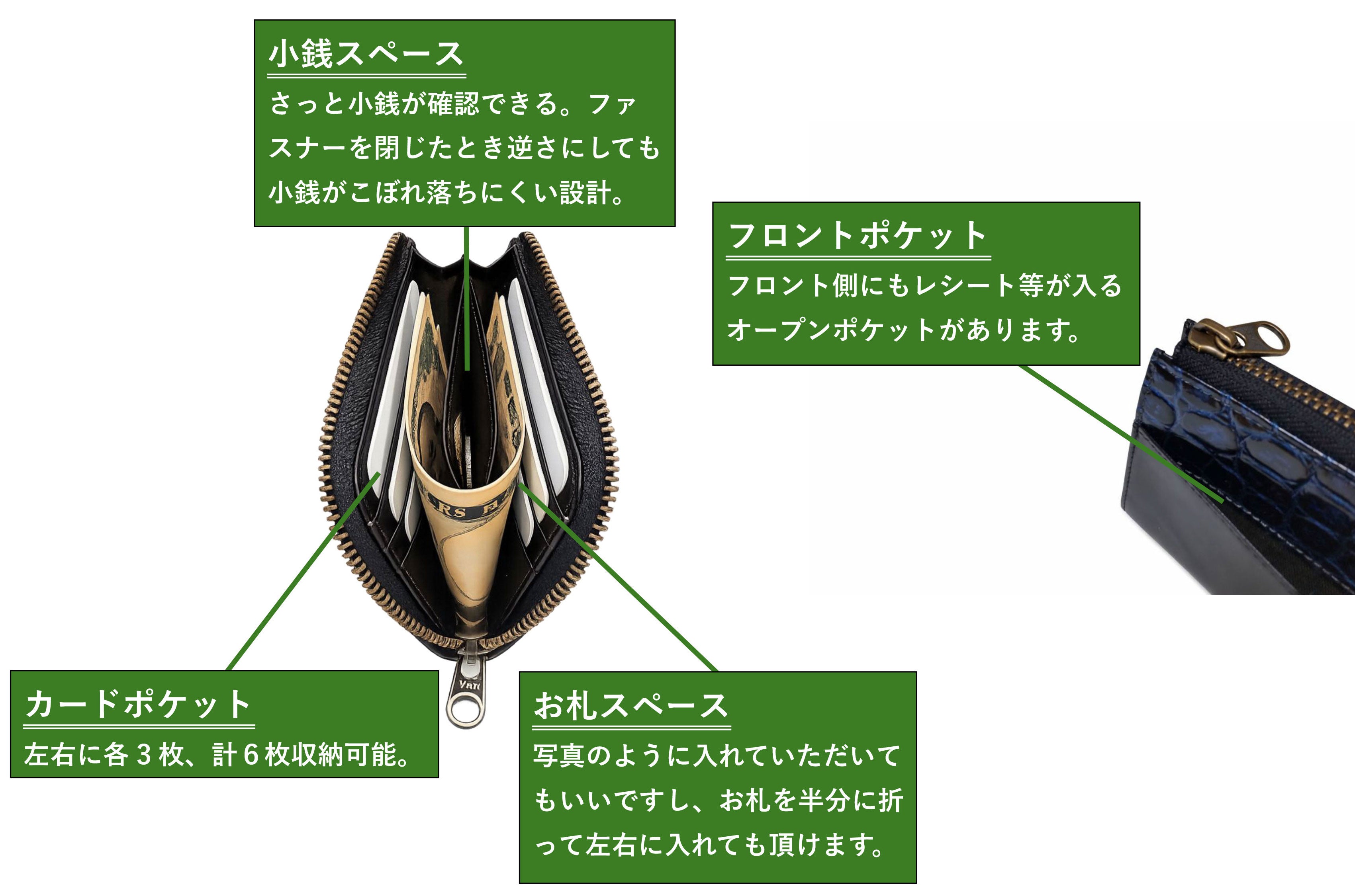 数量限定】経年変化が楽しめる 茶芯馬革レザー×ポロサスクロコダイルの