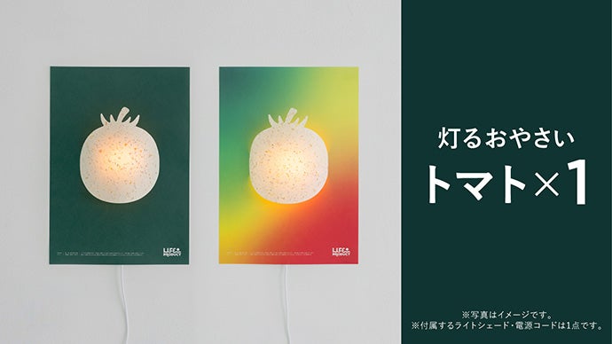 間接照明　美品　引き取りに来て下さる方限定 いのちが、輝く。キズあり野菜を使った素朴で美しい、貼る間接照明