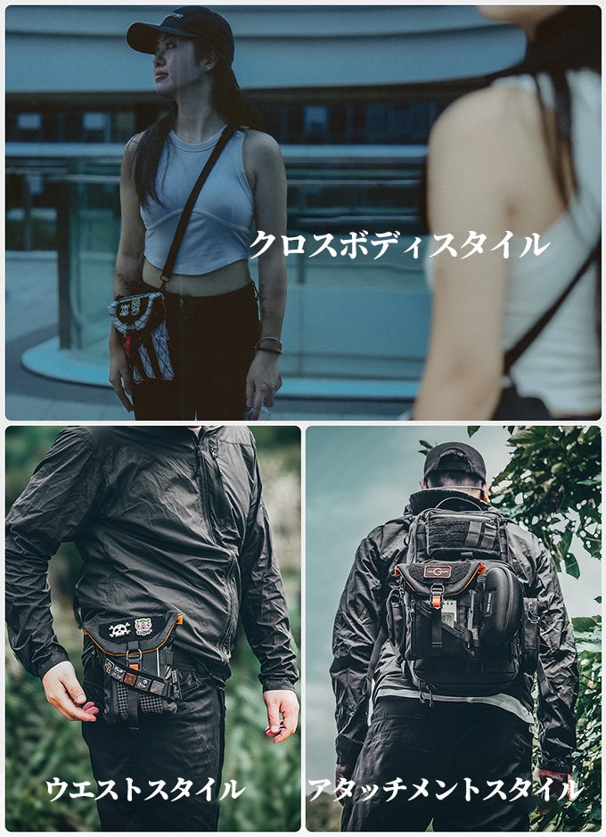 日常の必需品をスマートに収納できるコンパクトEDCクロスボディポーチ