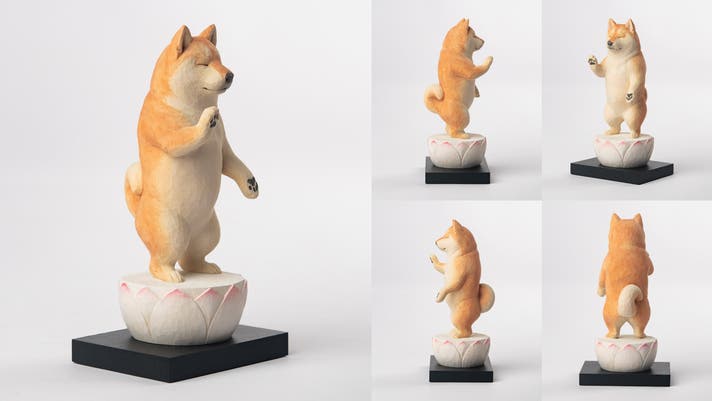可愛くも後光が差すような佇まいとSNSで騒然！あの『阿弥陀柴犬』が柴