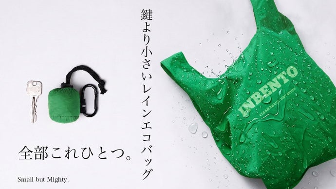 軽い、小さい、薄い。 濡れたものも気にせず入れれる防水エコバッグ