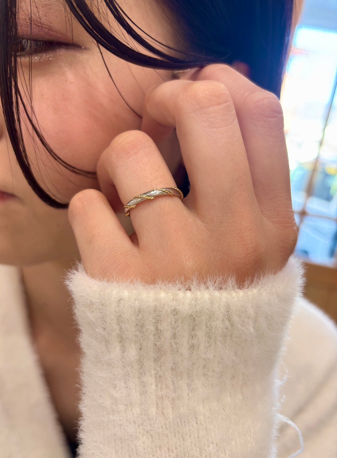 プラチナ×K18。10年後も好きでいられるツイストリング｜マクアケ