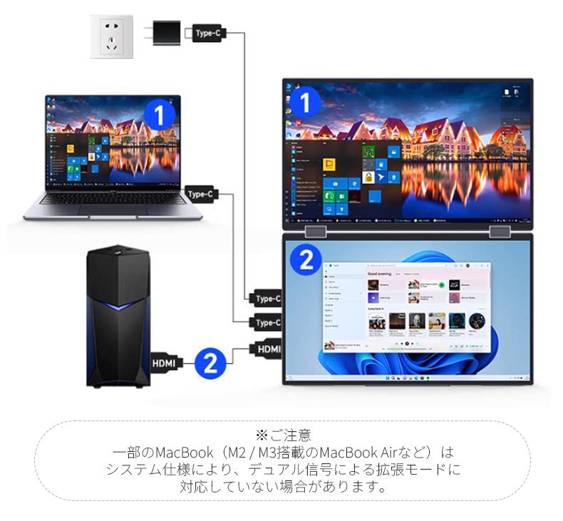 汎用モデル|16インチ デュアルディスプレイ U16 PRO BSCONN｜マクアケ