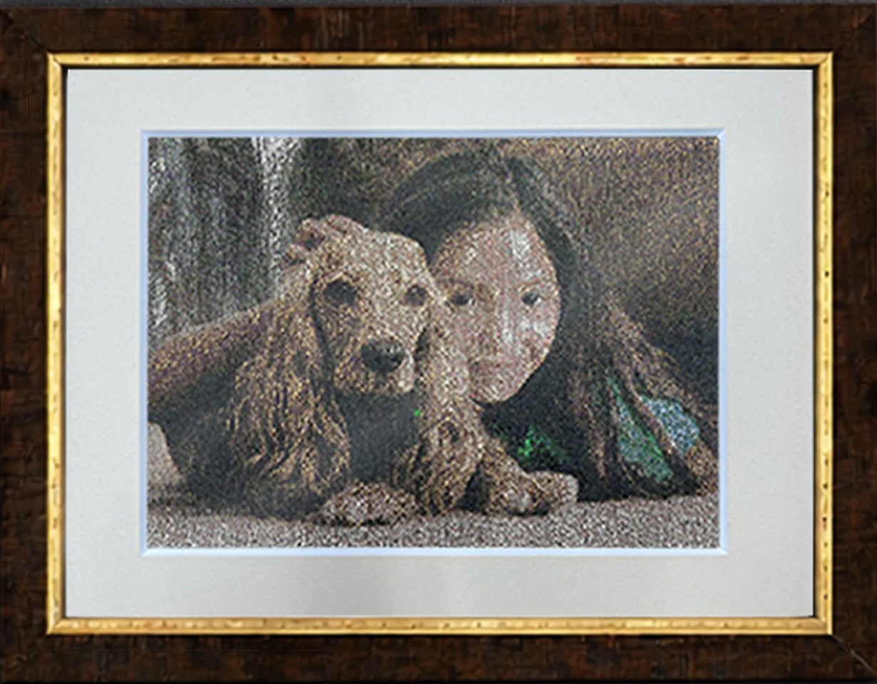 愛犬・愛猫を京都西陣織で永遠に。8色の絹糸が織りなす、写真を超えた